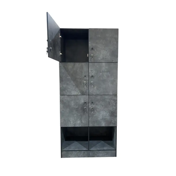 HPL Lockers in Stone Color – 6 Doors, Durable and Stylish Storage Solution (W800×D400×H1900 mm)