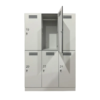 6-Door HPL Locker with Vent for Gym Changing Rooms – Durable and Ventilated Storage Solution (W900×D400×H1900 mm)