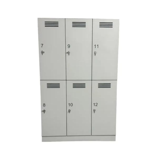 6-Door HPL Locker with Vent for Gym Changing Rooms – Durable and Ventilated Storage Solution (W900×D400×H1900 mm)