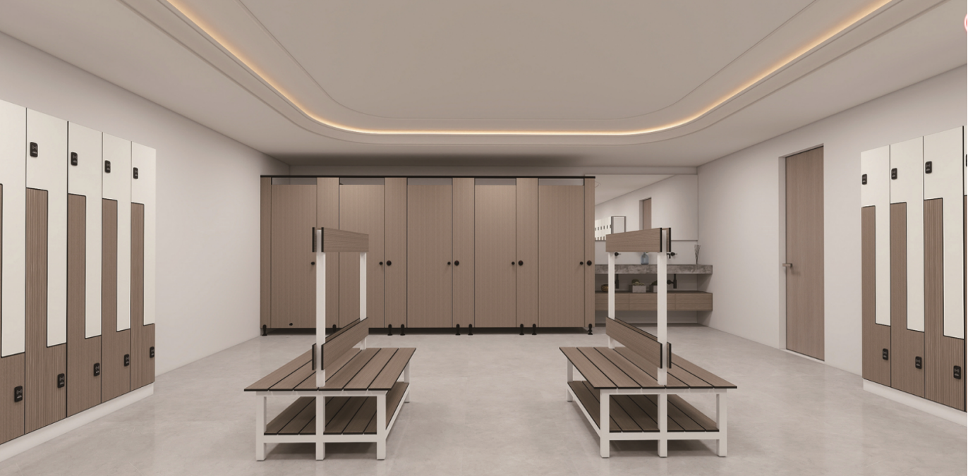 locker & toilet cubicle