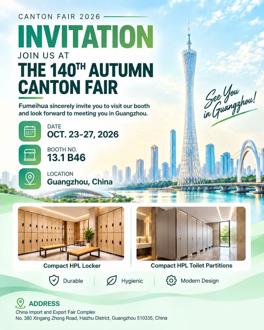 Join US at the 140th Autumn Canton Fair 2026 – See You in Guangzhou! 1 Invitation